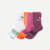 Women's Running Half Calf Sock 3-Pack - white peach mix