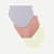 Women's No Show High Rise Brief 3-Pack - Nimbus Meringue Coco Mix L