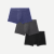 Men's Cotton Modal Blend Trunk 3-Pack - Indigo Steel Black Mix L