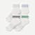 Vintage Stripes Quarter Sock 4-Pack - Grey Dawn Mix L [9287]
