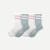 Women's Vintage Stripes Half Calf Sock 4-Pack - Misty Sky Rose Mix L [8889]