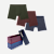 Men's Cotton Modal Blend Boxer Brief 3-Pack Gift Box - Holiday Mix L [8716]