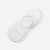 Lightweight No Show Socks White L