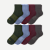 Men's Quarter Sock 8-Pack - Blue Smoke Mix L