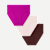Women's Seamless High Rise Brief 3-Pack - Chocolate Magenta Mix L