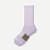 Merino Wool Blend Calf Socks - Purple Smoke L [8255]