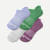 Women's Merino Wool Blend Ankle Sock 4-Pack - Jungle Blue L [8422]