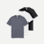Men's Pima Cotton Slim Crew Neck T-Shirt 3-Pack - Dark Smoke mix L