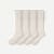 Youth Lightweight Knee High Sock 4-Pack - Soft White