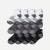 Men's Running Quarter Sock 12-Pack - white-charcoal-black-bee - 5