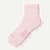 Modern Rib Quarter Socks - pale pink L [7407]