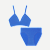 Women's Seamless Triangle Bralette + Brief - Lapis Blue