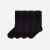Women's Lightweight Calf Sock 4-Pack - black - 1