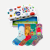 Youth Calf Sock 4-pack Giftbox - eric carle mix L [9879]