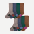 Men's Merino Wool Blend Calf Sock 8-Pack - Forest Navy Mix L