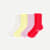 Women's Open Knit Half Calf Sock 4-Pack - firecracker pink mix