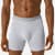 Cotton Modal Blend Boxer Brief - Classic Fly - Medium Heather Grey MO1 [8470]