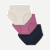 Women's Super Soft High Rise Full Brief 3-Pack - Purple Ochre Navy Oat Mix L