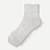 Summer Slub Quarter Socks - Harbor Grey L [8869]