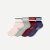 Youth Foldover Ruffle Quarter Sock 4-Pack - adobe mix L [9923]