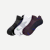 Men's Running Ankle Sock 3-Pack - black plum mix