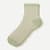 Sheer Gingham Quarter Socks - Mica Sage L [9269]
