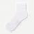 Modern Rib Quarter Sock - Bright White L [5702]