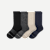 Merino Wool Blend Calf Sock 4-Pack - dark mix [8795]
