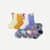 Junior Calf Sock 8-Pack - Tangerine Lime Pink Mix L