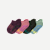 Toddler Marl Gripper Ankle Sock 4-Pack - Peach Plum Mix L [8774]