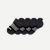 Youth Solids Ankle Sock 4-Pack - black-solids - 6