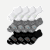 Women's All-Purpose Performance Ankle Sock 12-Pack - Black White Charcoal Mix L