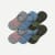 Performance Cushioned No Show Sock 6-Pack - Olive Blue Mix