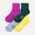 Modern Rib Quarter Sock 4-Pack - Grape Jam Mix L [9260]