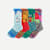 Adult Eric Carle Calf Sock 4-Pack -critter mix L [9870]