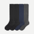 Men's Dress Knee High Sock Solid Mixed 4-Pack L