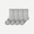 Solid Half Calf Sock 4-Pack - grey