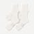 Modern Rib Quarter Sock 4-Pack - Soft White L