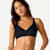 Women's No Show Plunge Bralette - Black WO1 [8252]