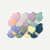 Junior Ankle Sock 8-Pack - Wildflower Blue Mix L