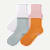 Women’s Scallop Cuff Quarter Sock 4-Pack - misty sky mix [9258]