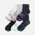 Men's Golf Quarter Sock 6-Pack - Midnight Navy Multi Mix L 