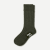Merino Cashmere Blend Calf Socks - Dark Olive L [8155]