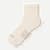 Modern Rib Quarter Socks - warm ecru L [7407]