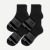 Men's Merino Wool Blend Quarter Sock 4-Pack - Black Mix [8801]