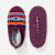 Patterned Gripper Slipper - Plum Night L Front + Back [8025]
