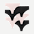 Women's Seamless Thong 6-Pack - Blush Black Mix L