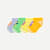 Toddler Lightweight Ankle Sock 4-Pack - Glow Pop Mix L [9264]