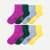 Women's Modern Rib Quarter Sock 8-Pack - Grape Jam Mix L