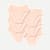 Women's No Show Hipster 6-Pack - Pink Sandstone L
